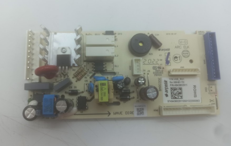 4943832911 Модуль управления холодильника Beko, зам. 4943832901, 4943832912, 6102810902