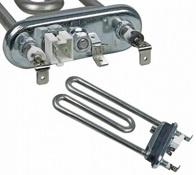0024000279 KAWAI ТЭН для стиральных машин HAIER, CANDY 1800Вт, прямой L=160, с датчиком, зам. 490462