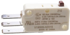 Микропереключатель SPDT 250В 5А 6.3