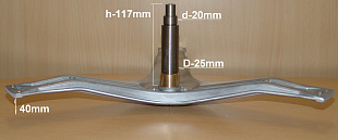 cod778 Крестовина барабана BOSCH, H117mm (для 00215117 или 00236611) !перед установкой сверить разме