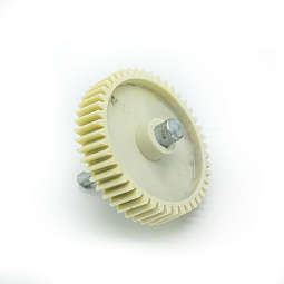 8222 Шестеренка для мясорубки Polaris, Panasonic с метал. валом D81/8 L73/18 CH001 (косые зубья)