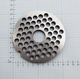 2-28-8 | 010063 Решетка пром.мясорубки №3 МИМ-600 (МИМ-500) с буртом