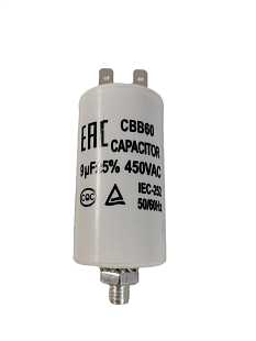 CAP516UN Конденсатор CAP 9 мф 450V CBB60 9CAP