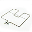 COK101AD ТЭН духовки (нижний) 1600w, зам. t.3409018, 524012200, 3409019, 38AD02 {Унив.}