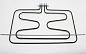141175 HEATING ELEMENT- UPPER GRILL 1050/2000W230V зам.049942