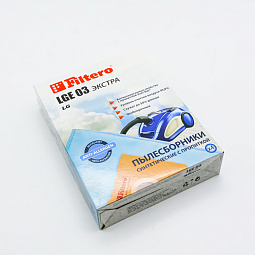 05249 Filtero LGE 03 (4) ЭКСТРА, пылесборники